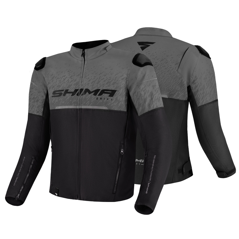 Giacca da moto Shima Drift nero-grigio