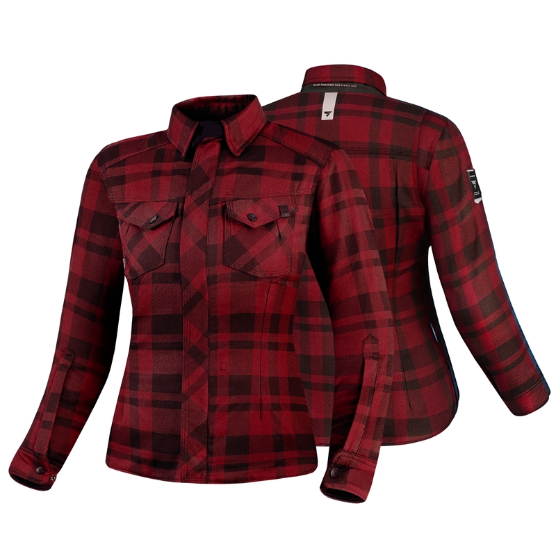 Camicia da moto da donna Shima Renegade 2 rosso