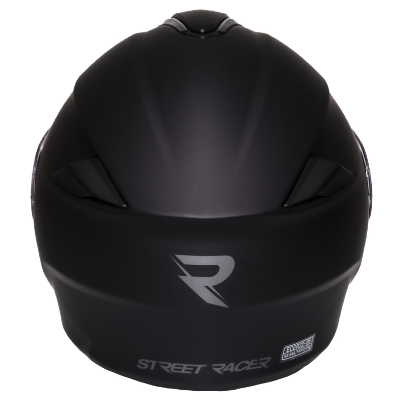 Casco moto Street Racer Ranger nero opaco ribaltabile