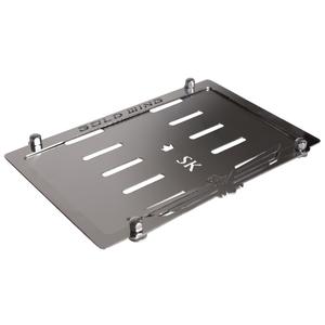 Tampone in acciaio inox sotto la targa SK Gold Wing