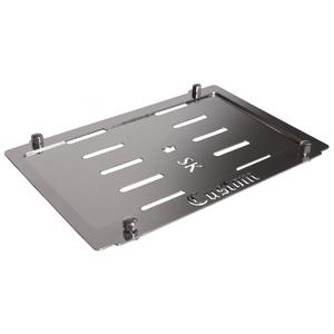 Tampone in acciaio inox sotto la targa SK Custom