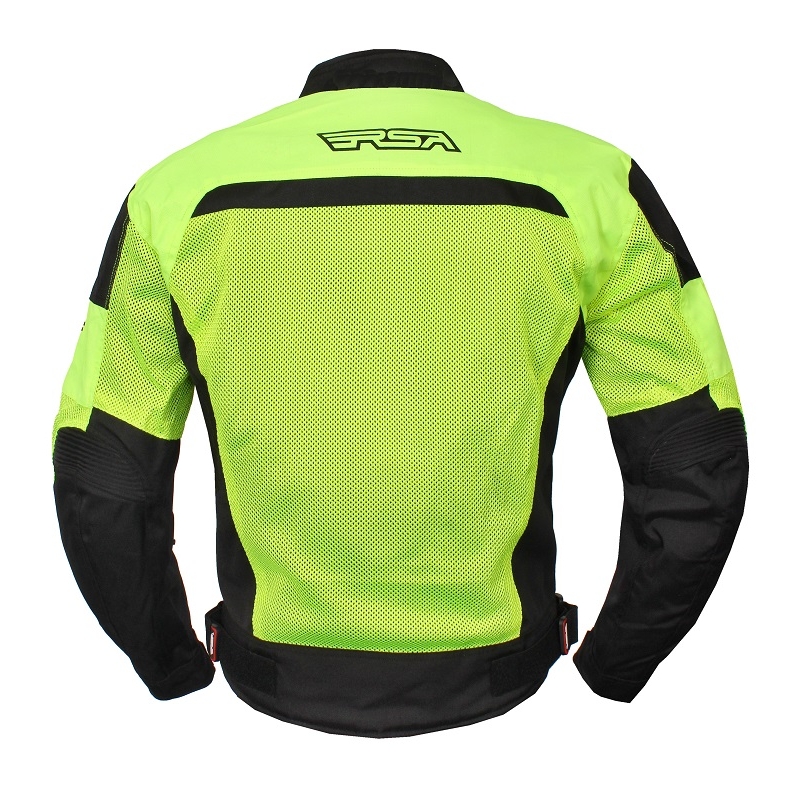 Bunda na motorku Guff černo-fluo žlutá výprodej