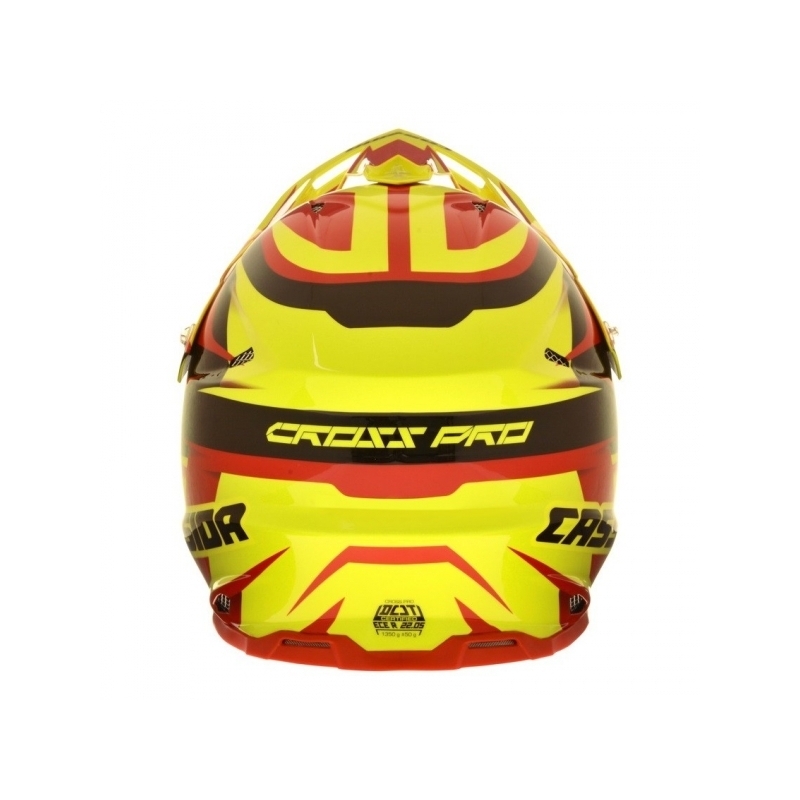 Motokrosová přilba Cassida Cross Pro - červeno/žluto/černá výprodej