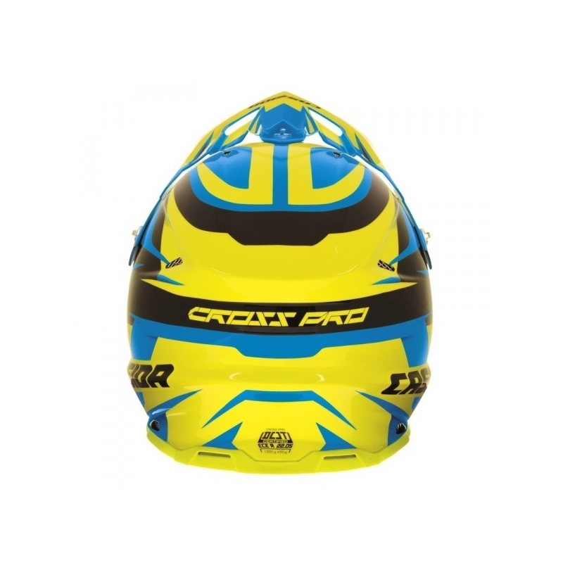 Motokrosová přilba Cassida Cross Pro - modro/žluto/černá