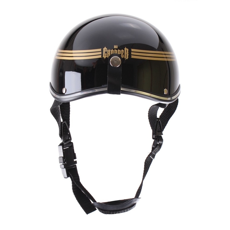 Casco moto braincap RSA Skull nero lucido
