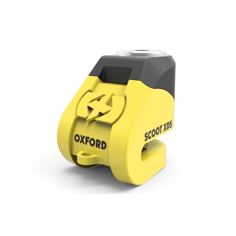 Blocco freno a disco Oxford Scoot XD5 - giallo/nero