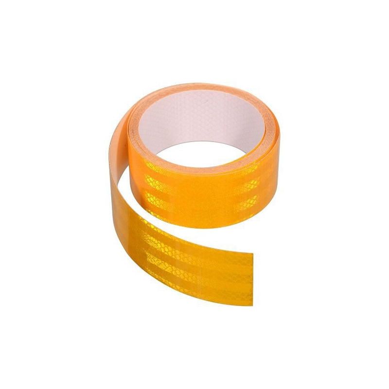 Samolepící páska reflexní 5m x 5cm žlutá (role 5m)