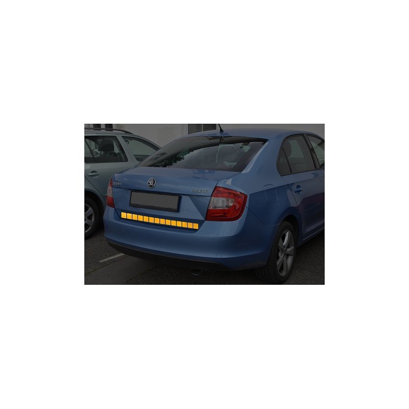 Samolepící páska reflexní dělená 1m x 5cm žlutá