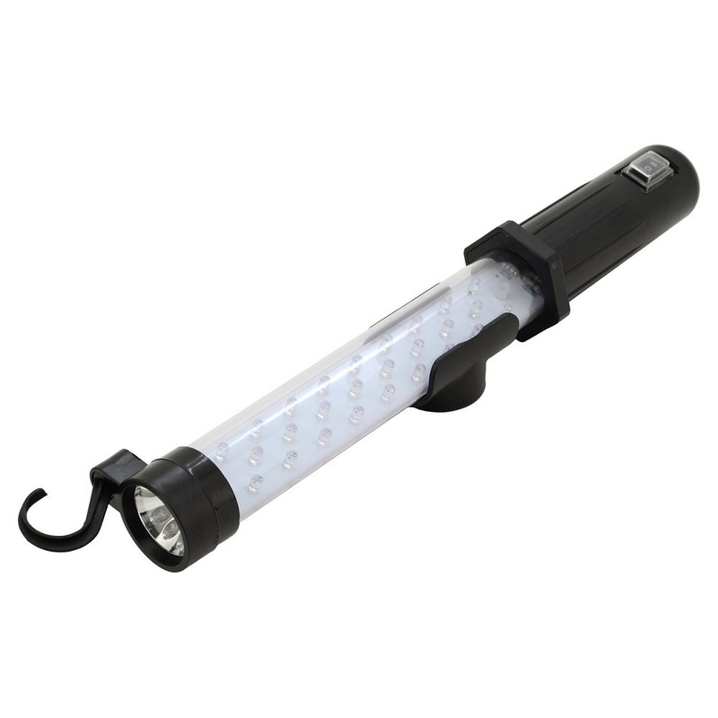Montaggio della torcia 27+7LED ricaricabile 12/220V Li-on 1200mAh