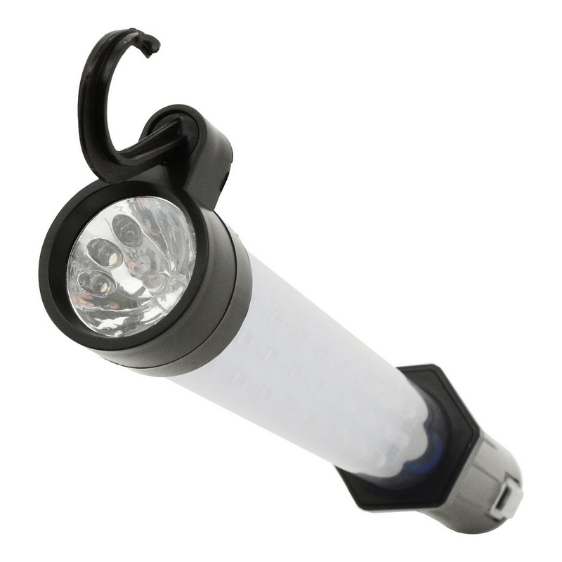 Montaggio della torcia 27+7LED ricaricabile 12/220V Li-on 1200mAh