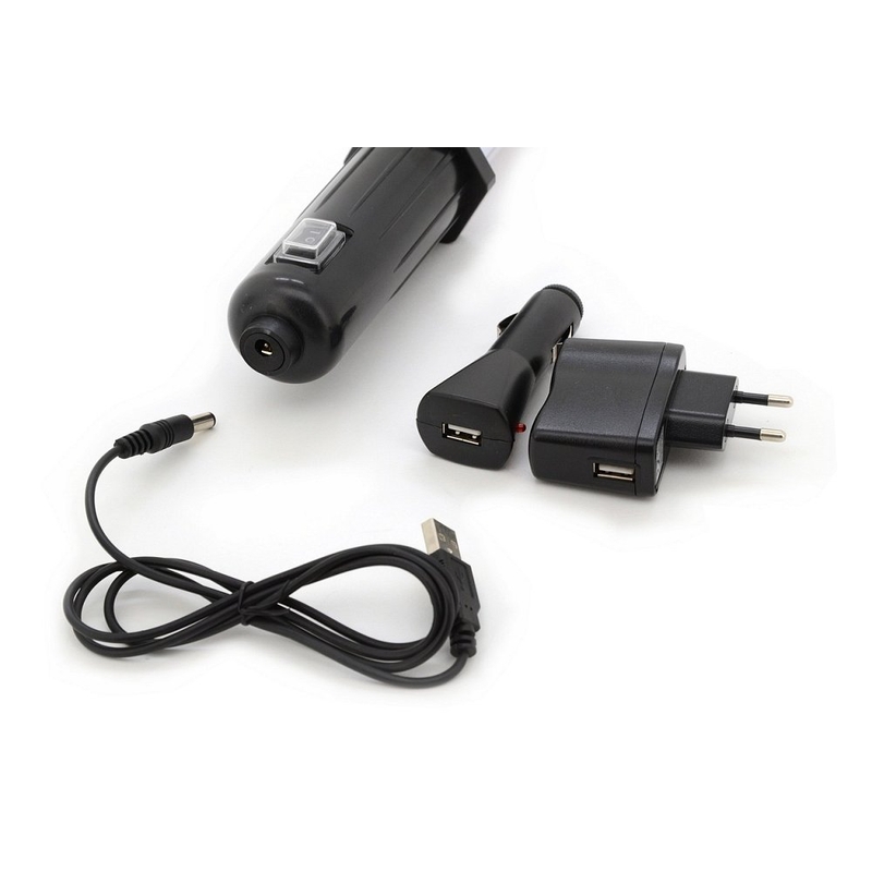 Montaggio della torcia 27+7LED ricaricabile 12/220V Li-on 1200mAh