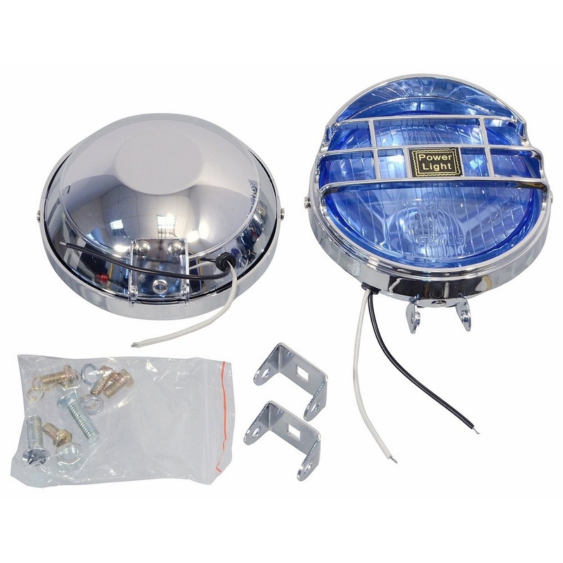 Světlo dálkové kulaté CHROM 2ks