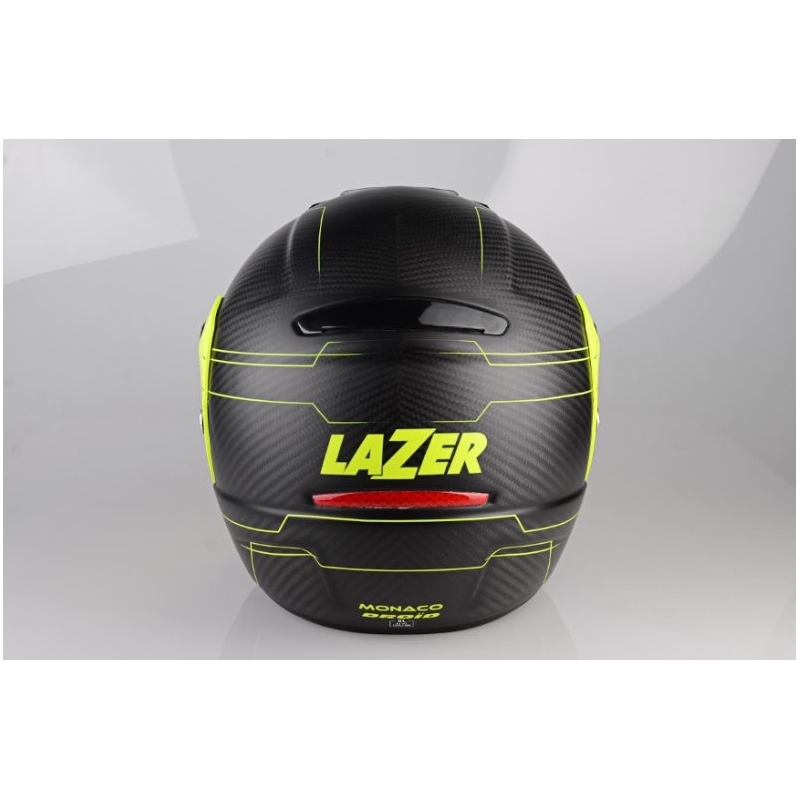 Přilba na moto Lazer Monaco Evo - Droid Pure Carbon žlutá výprodej