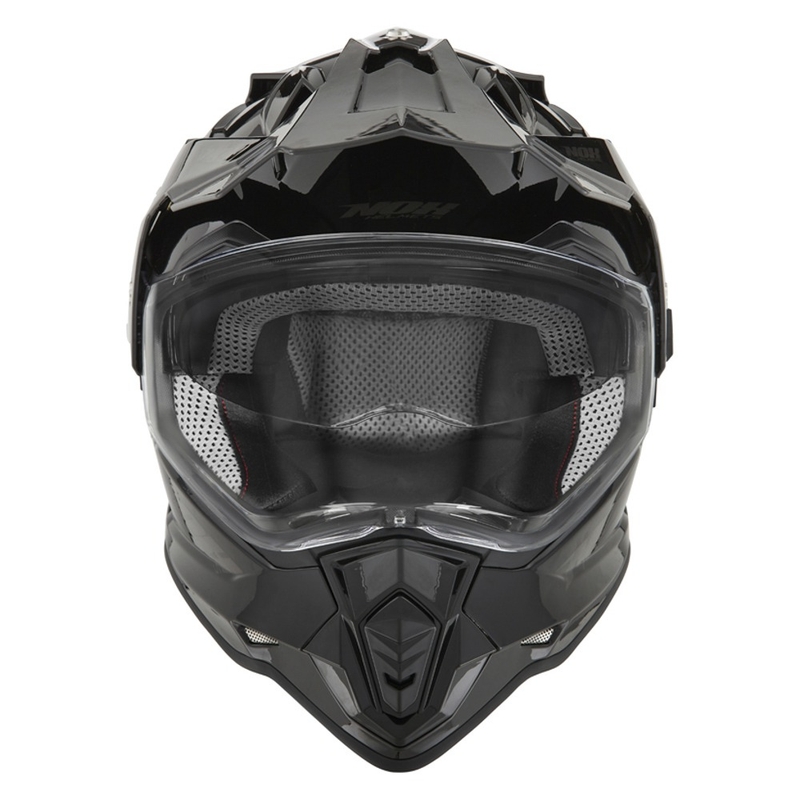 Casco da enduro NOX N312 nero lucido