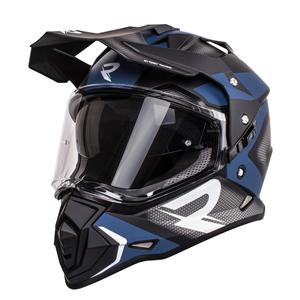 Casco enduro Street Racer Tracker nero-blu
