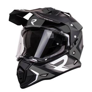 Casco enduro Street Racer Tracker nero-grigio
