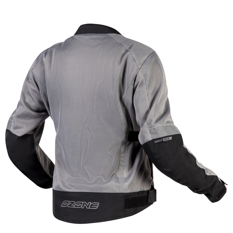 Giacca da moto Ozone Dart Donna Argento e Nero