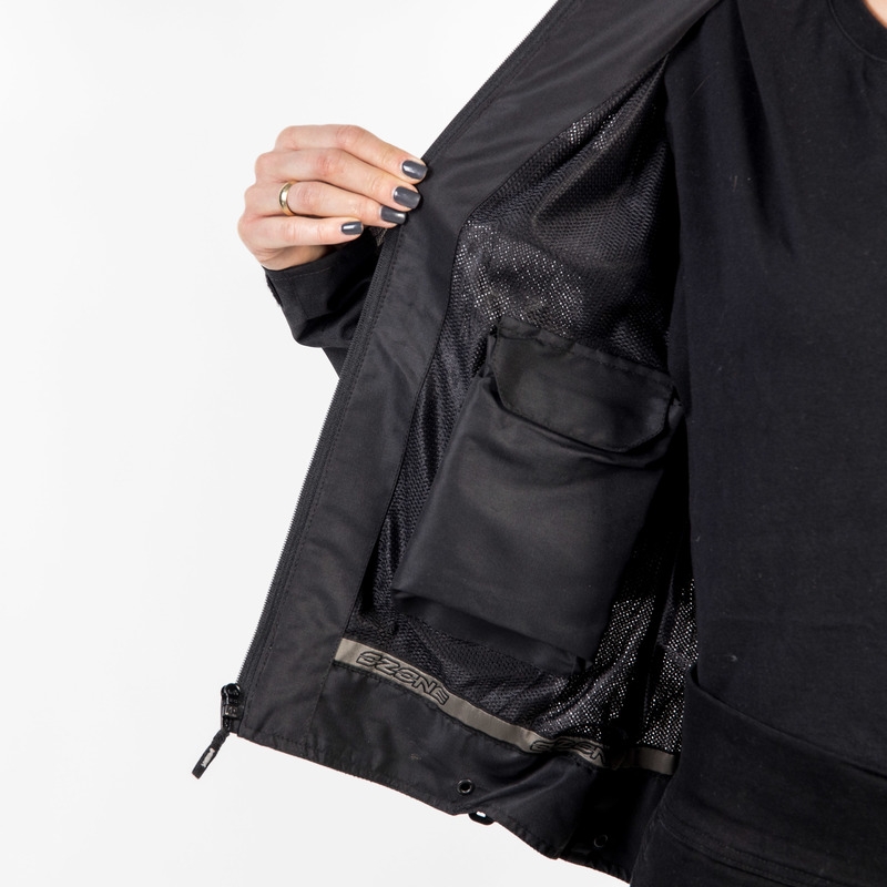 Giacca da moto Ozone Dart Donna Argento e Nero