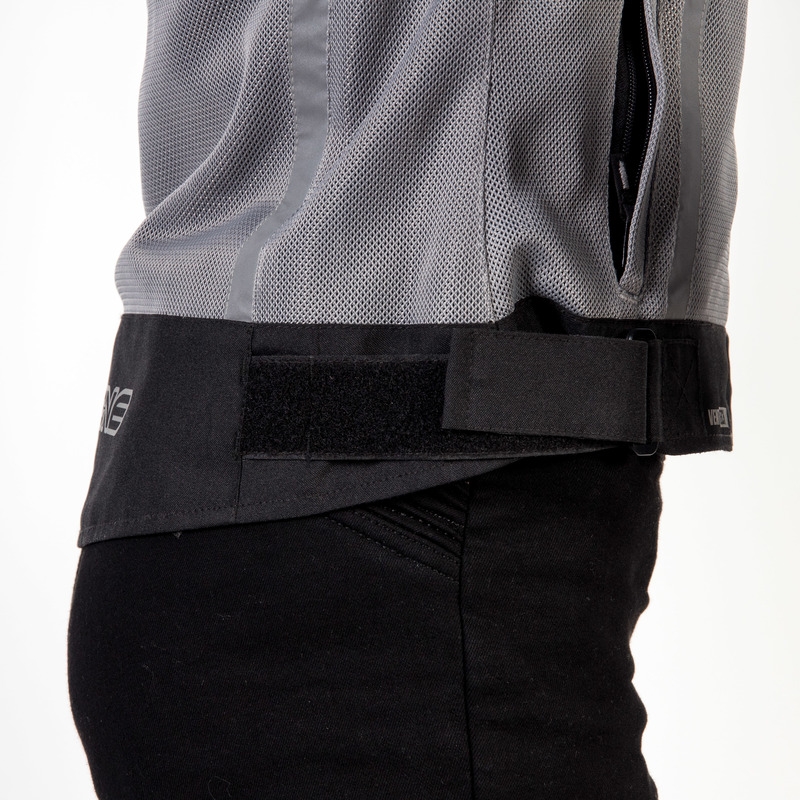 Giacca da moto Ozone Dart Donna Argento e Nero