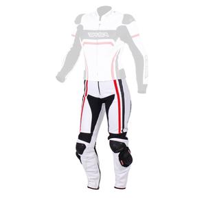 Dámské kalhoty na motorku RSA Virus bílo-černo-červené výprodej