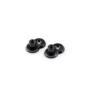 Adjustable footpegs relocation adaptors kit PUIG 20mm černý