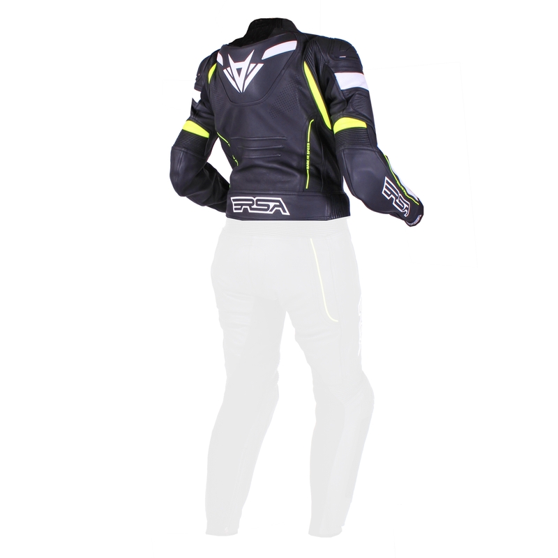 Dámská bunda RSA Speedway černo-bílo-fluo žlutá výprodej