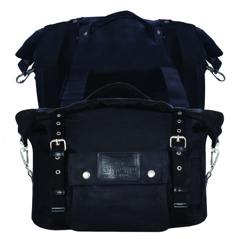 Borse laterali per moto Oxford Heritage Black 40l