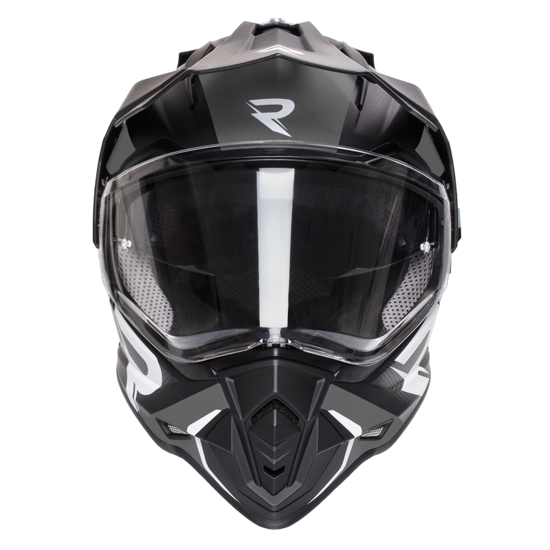 Casco enduro Street Racer Tracker nero-grigio