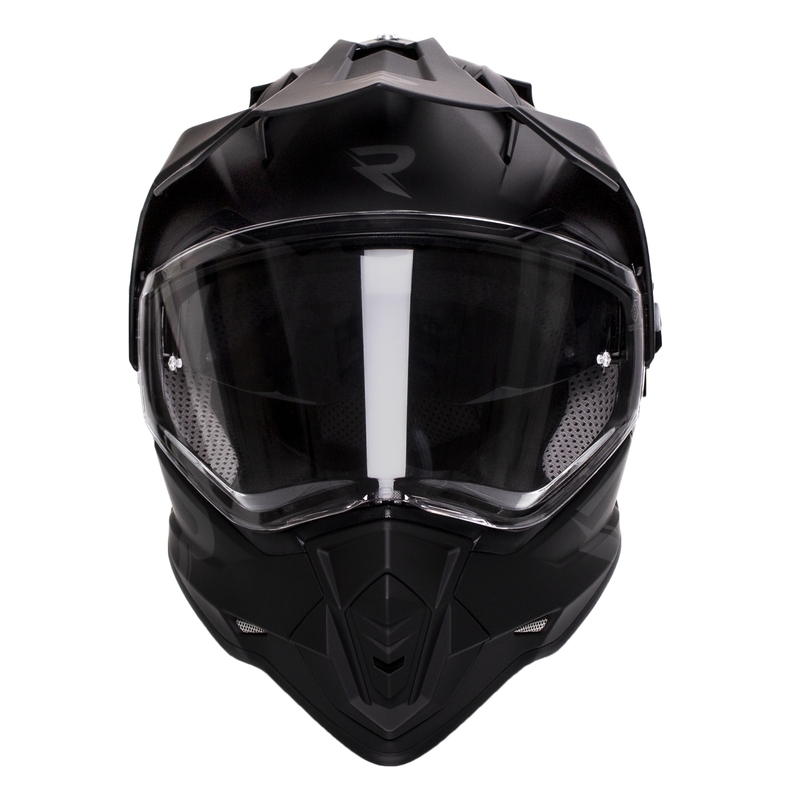 Casco Enduro Street Racer Tracker nero opaco