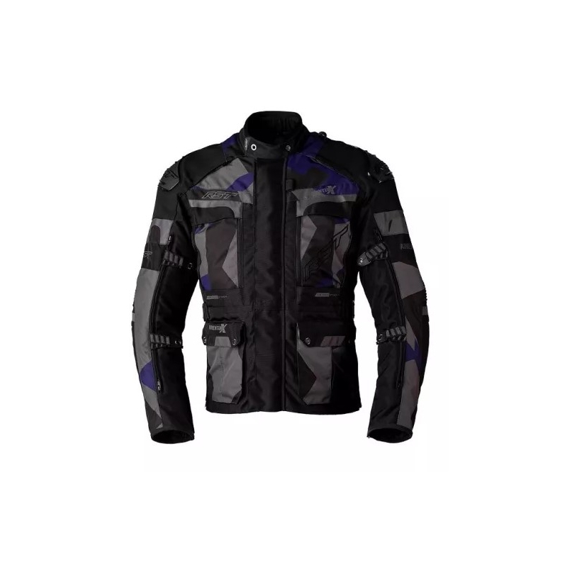 Giacca moto RST Pro Series Adventure-X CE nero-grigio-blu Saldi