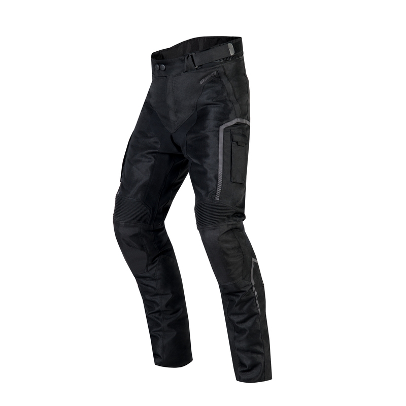 Ozone Flow - Pantaloni da motociclista neri con pinces Saldi