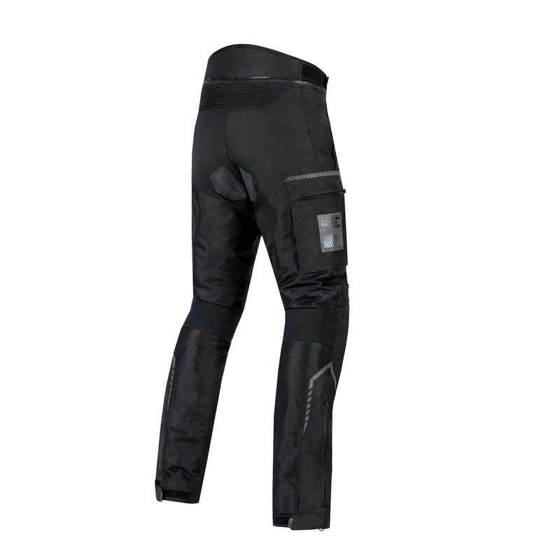Ozone Flow - Pantaloni da motociclista neri con pinces Saldi