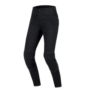 Leggings da motociclista neri Ozone Chica da donna Saldi