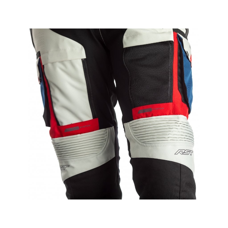Pantaloni moto RST Pro Series Adventure-X CE nero-argento-blu-rosso Saldi