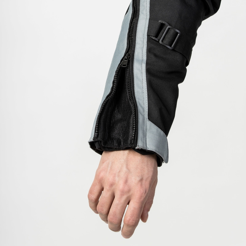 Giacca da moto Ozone Tour III nero-grigio-giallo fluo