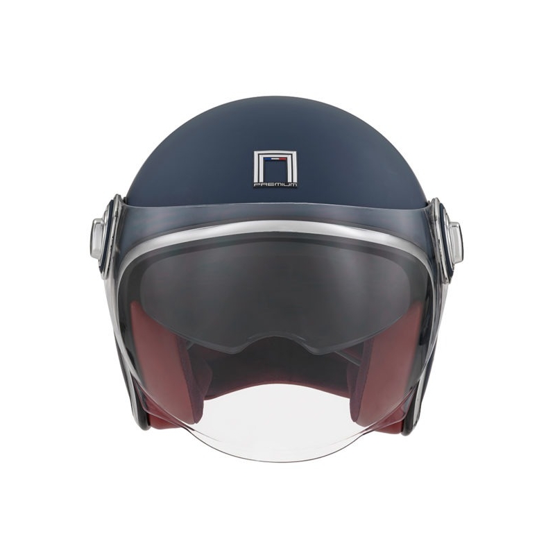 Casco moto aperto NOX PREMIUM Heritage blu