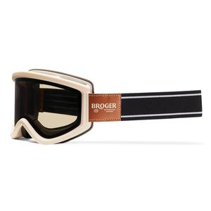Occhiali da motocross BROGER Montana bianco-nero-grigio in saldo Saldi