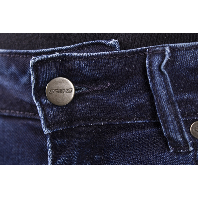 Jeans da motociclista da donna Ozone Agness II blu
