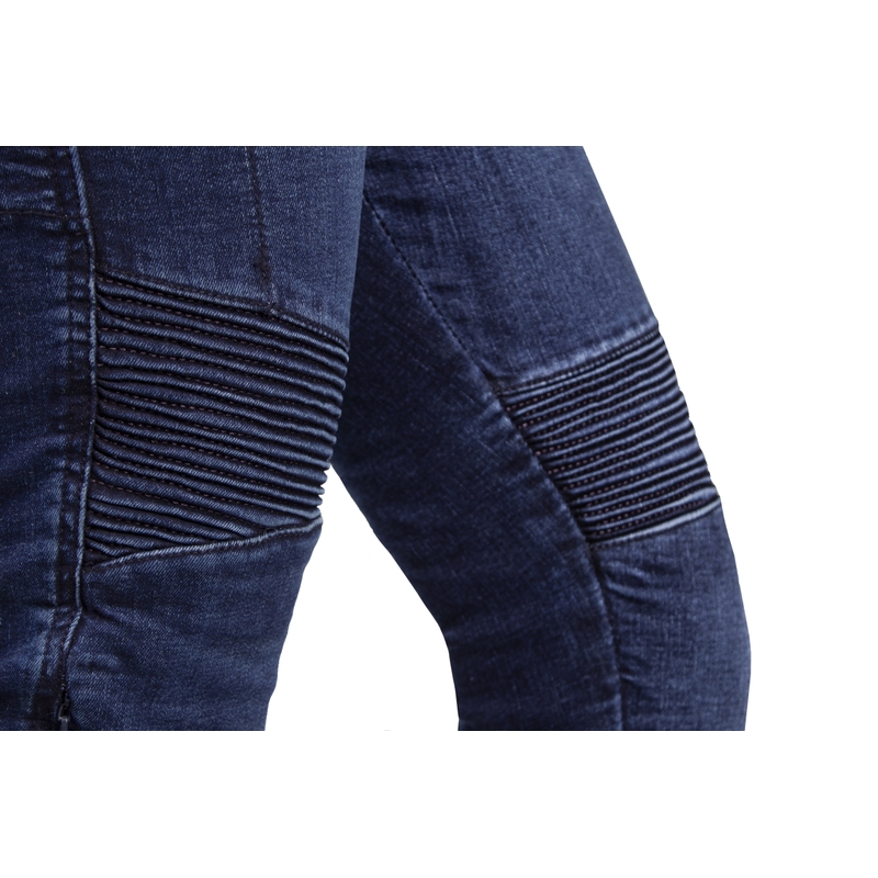 Jeans da motociclista da donna Ozone Agness II blu