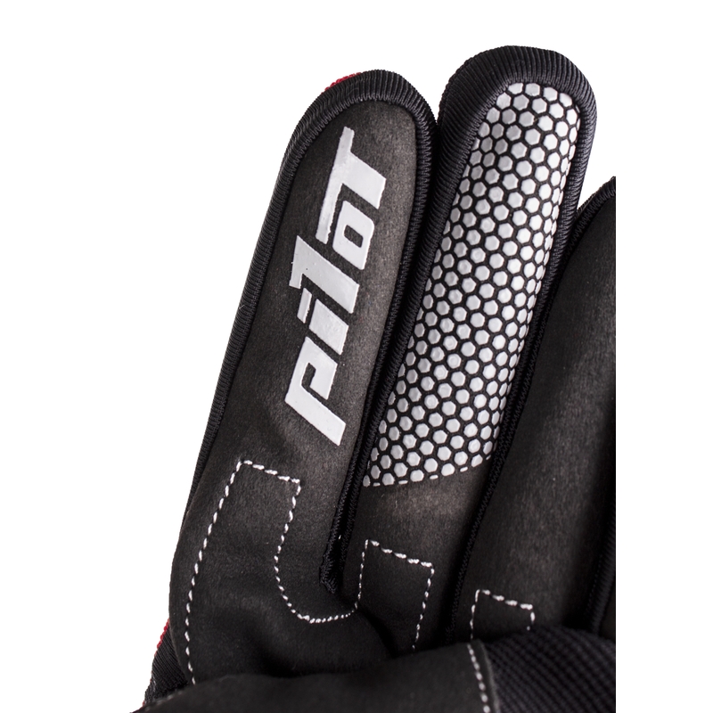 Guanti da moto MX Pilot nero/rosso