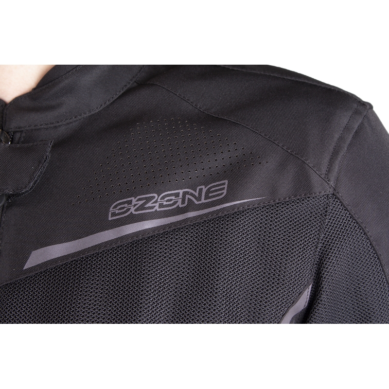 Giacca da moto Ozone Jet II nera da donna Saldi