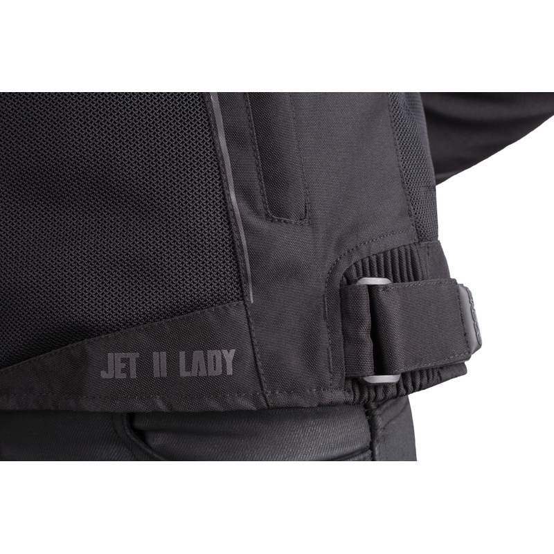 Giacca da moto Ozone Jet II nera da donna Saldi