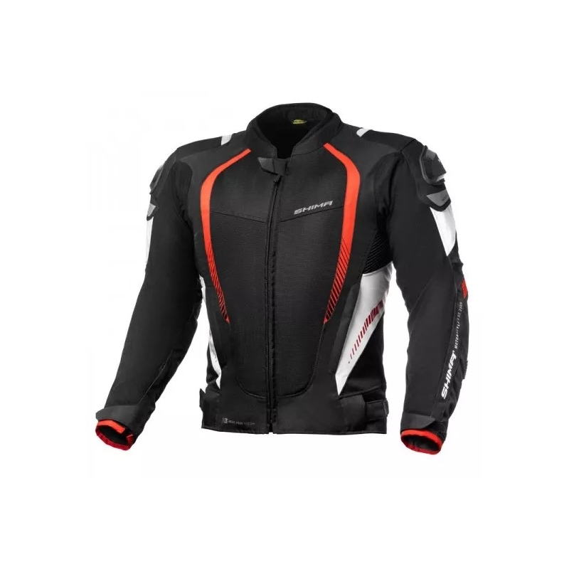 Giacca da moto Shima Mesh Pro nera e rossa