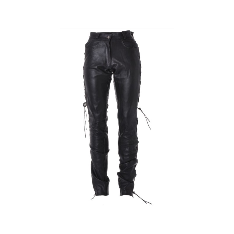 Pantaloni da moto Roleff RO3 da donna con allacciatura