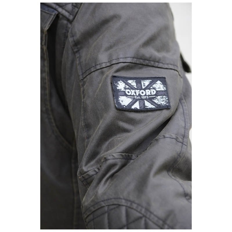 Giacca da moto Oxford Hardy Wax verde scuro Saldi