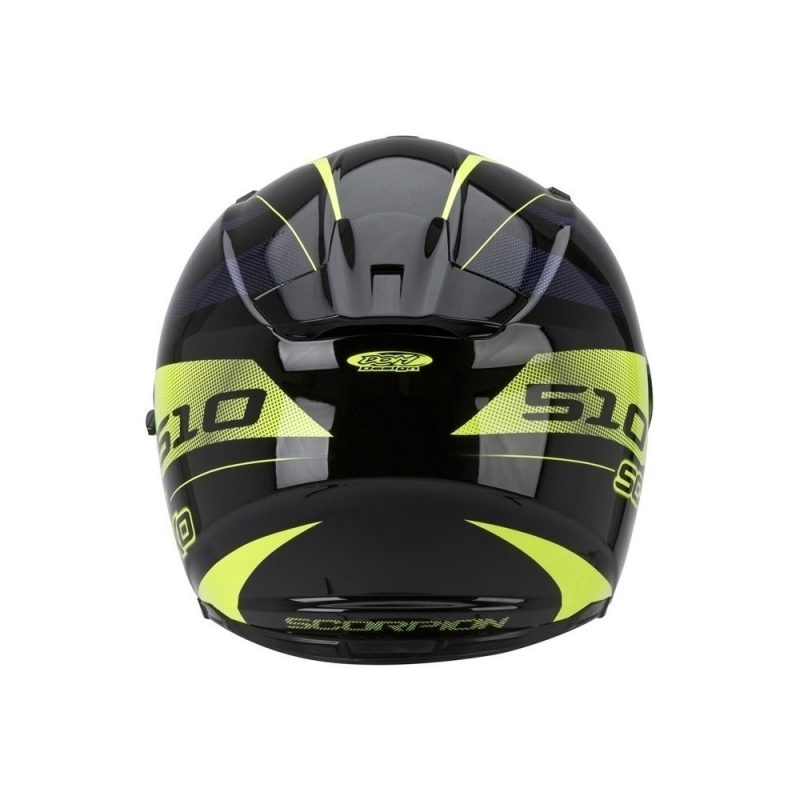 Moto integrální přilba Scorpion EXO-510 Stage černo-žlutá výprodej