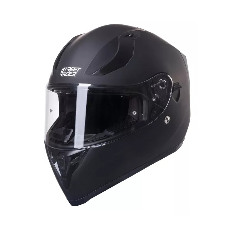 Casco moto integrato Street Racer SR I1 MotoZem Performance nero opaco Saldi