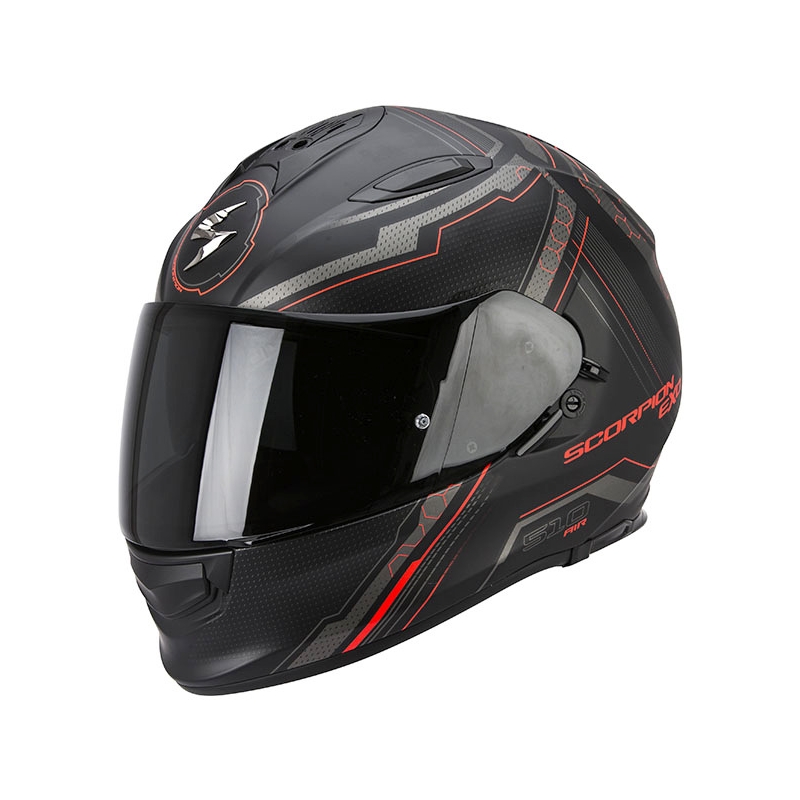 Integrální přilba na motorku Scorpion EXO-510 Air Sync černá matná-červená výprodej