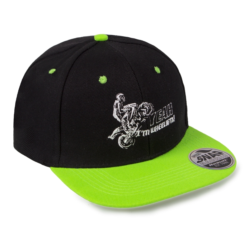 Cappello per ruote nero-verde Saldi