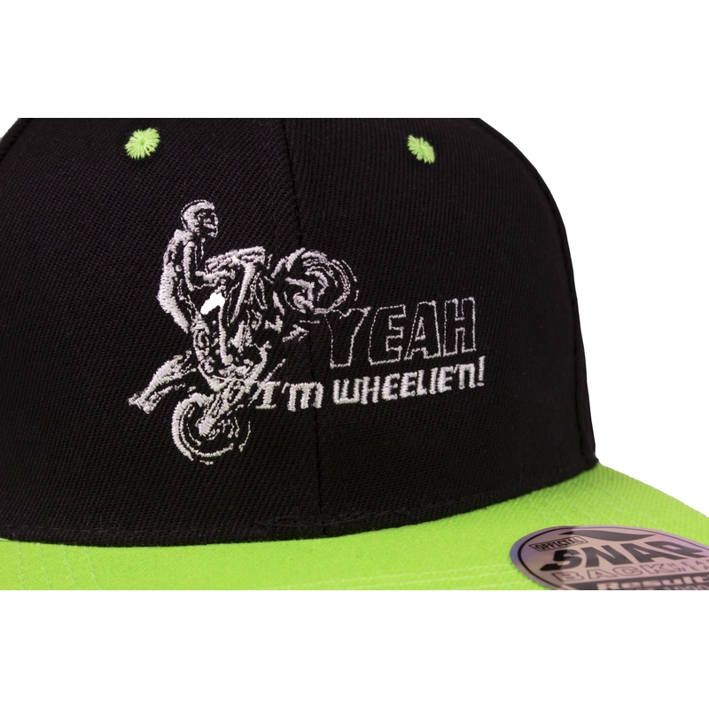 Cappello per ruote nero-verde Saldi